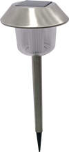 Pagoda Solar Stainless Steel Stake Light 42cm White LED