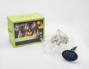 Pagoda Solar Filament Style Lights Pack 10 Warm White
