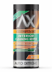Ax Bring It Black Interior Cleaning Wipes Pack 40 Natural Matt