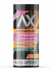 Ax Bring It Black Interior Cleaning Wipes Pack 40 Natural Matt