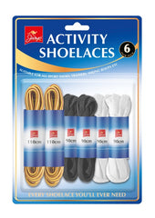 Jump Activity Shoe Laces Pack 6
