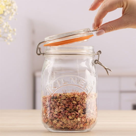 Kilner Clip Top Jar Round 1L