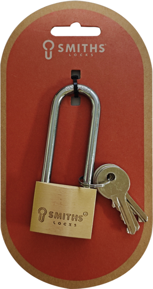 Brass Padlock Long Shackle 40mm