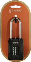 Smiths Locks HD Combination Long Shackle Padlock 50mm