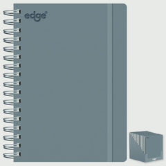 I G Design A5 Pu Twin Wiro Notebook Grey