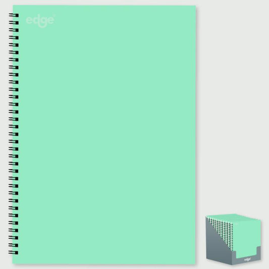 I G Design Stat A4 Twin Wiro Notebook Blue