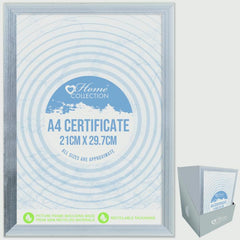 I G Design Cambridge Silver Certificate Frame With Glass A4