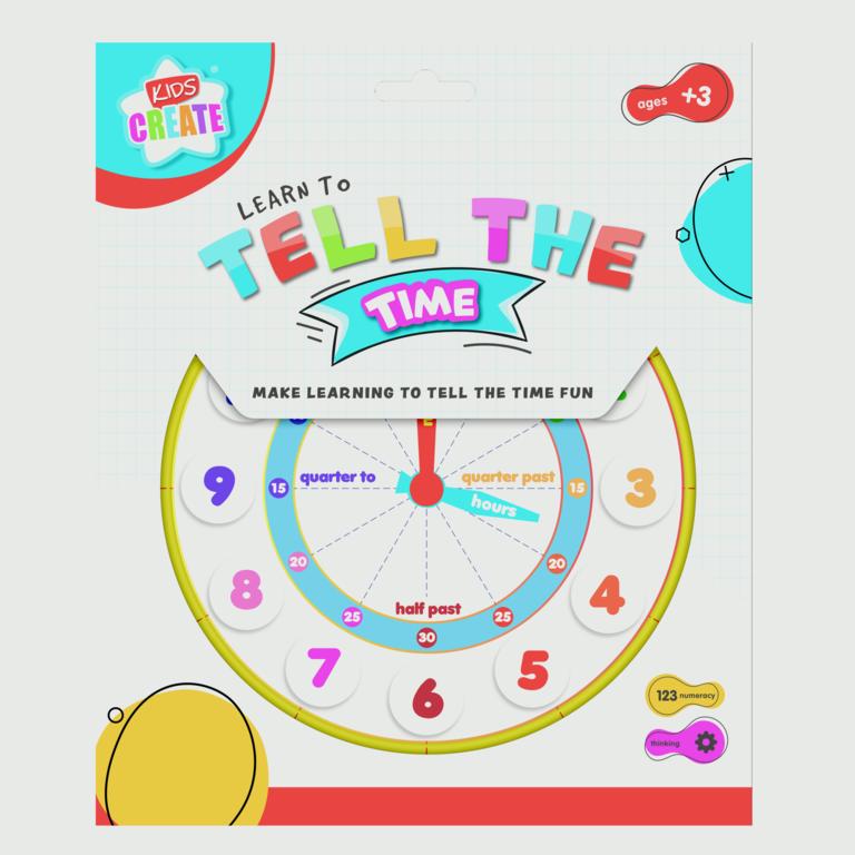 IG Design Learn to Tell the Time Clock Kids Educational Learning Toy