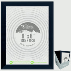 I G Design Cambridge Black Frame With Glass 4 x 6"