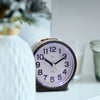 Acctim Eden Sweep Alarm Clock Pearl Black