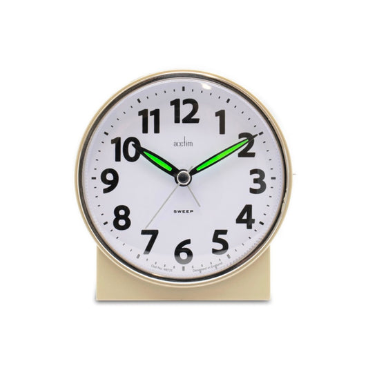 Acctim Micah Sweep Alarm Clock Champagne