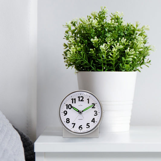 Acctim Micah Sweep Alarm Clock Champagne