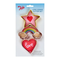 Tala Love Cutter Set Star Rainbow Heart
