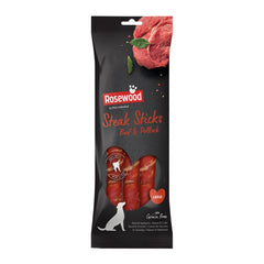 ROSEWOOD Steak Sticks Beef & Pollock Dog Treats Medium