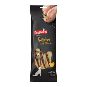 ROSEWOOD Twisters With Chicken Dog Treats Large