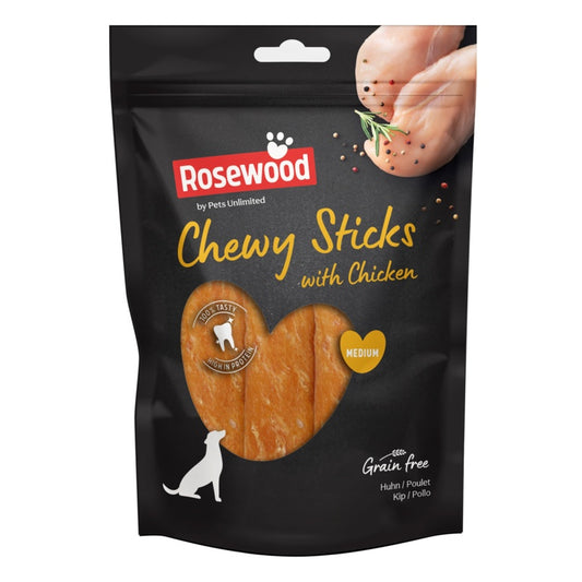 ROSEWOOD Chewy Sticks With Chicken 4 Piece Medium