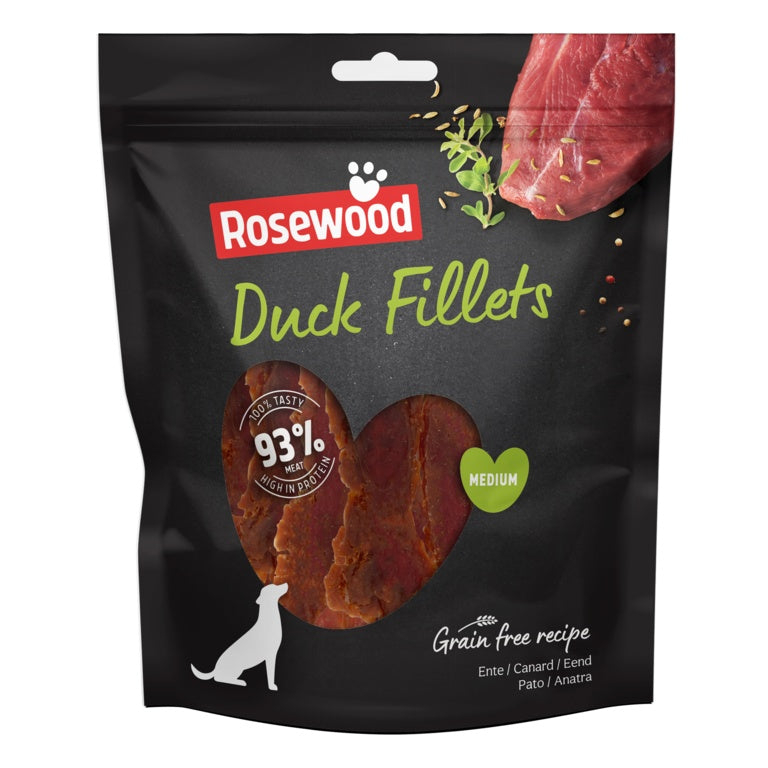 ROSEWOOD Duck Fillets Dog Treats Medium