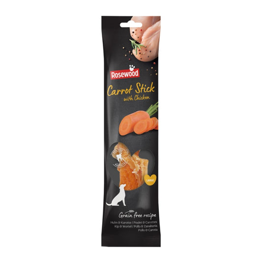ROSEWOOD Giant Chicken Wrapped Carrot Stick 70g