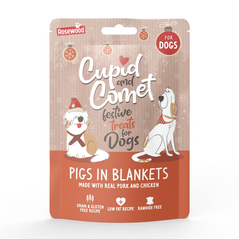 ROSEWOOD Pigs In Blankets Dog Treats 100g