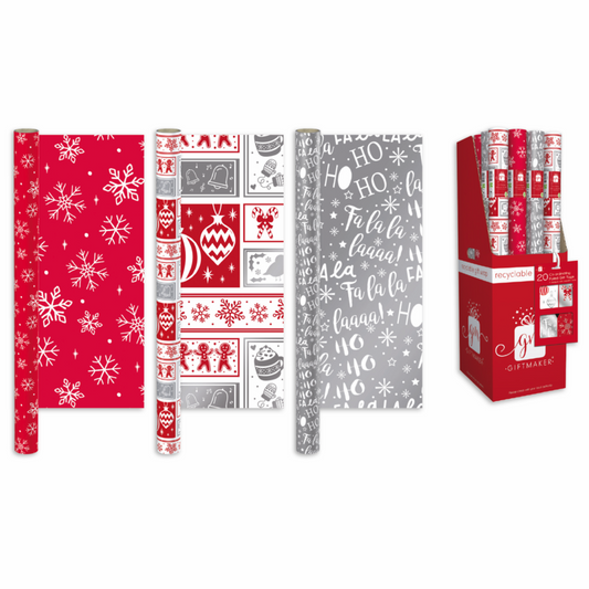 Ig Design Christmas Wrapping Paper 4m x 69cm Traditional