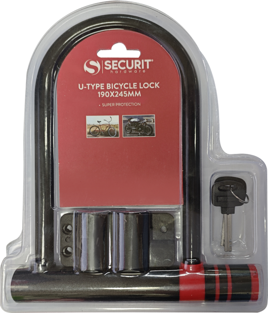 Securit U-Type Bicycle Lock 190mm x 245mm