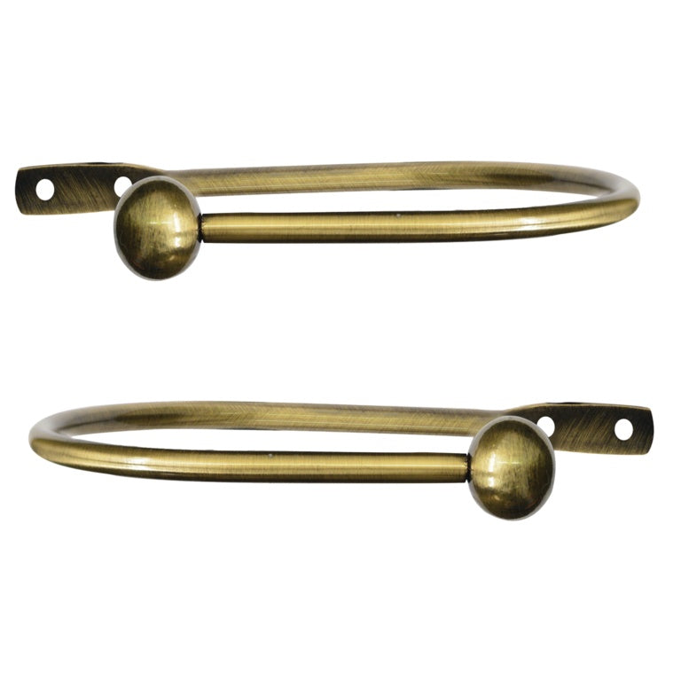 Jones Interiors Cosmos Metal Holdback Antique Brass