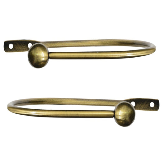 Jones Interiors Cosmos Metal Holdback Antique Brass