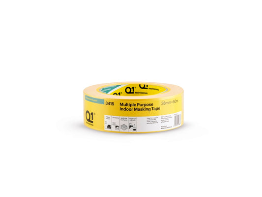 Q1 Multi Purpose Indoor Masking Tape 25mm x 50m