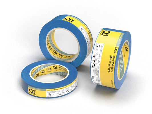 Q1 Blue Painters Masking Tape 25mm x 50m