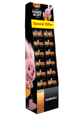 Duracell Plus Power Pre Filled FSDU 72 AA & 40 AAA