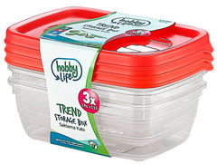 Hobbylife Trend Rectangular Food Saver Pack 3