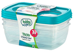 Hobbylife Trend Rectangular Food Saver Pack 3