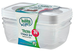 Hobbylife Trend Rectangular Food Saver Pack 3