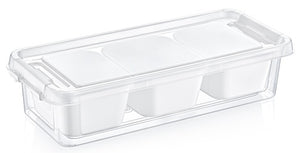 Hobbylife 3 Divider Flat Grand Organiser Box 1.2L