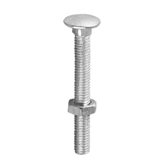 Securit Carriage Bolt & Nuts M8x100mm (2)