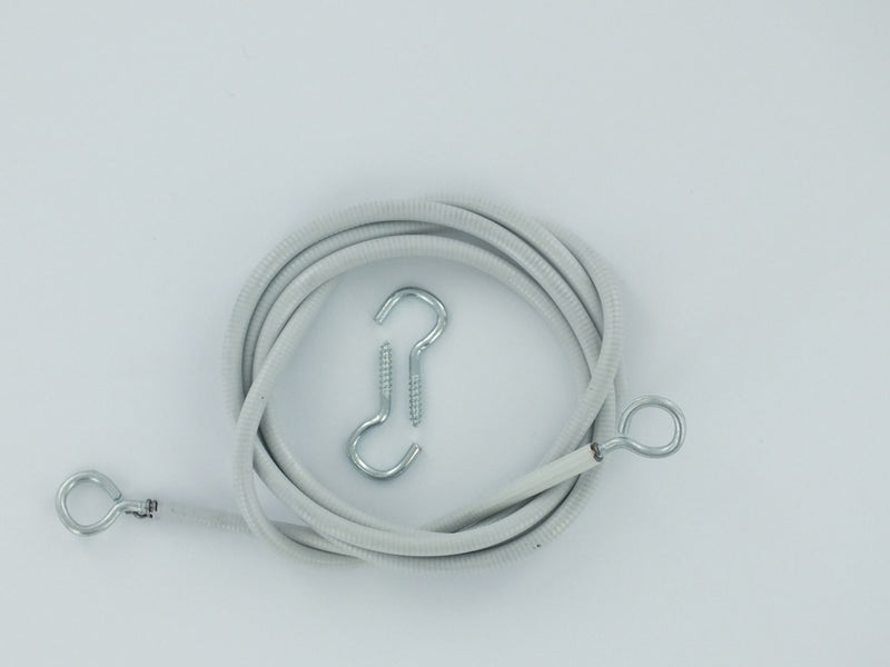 Securpak Curtain Wire 150cm + Hooks Eyes