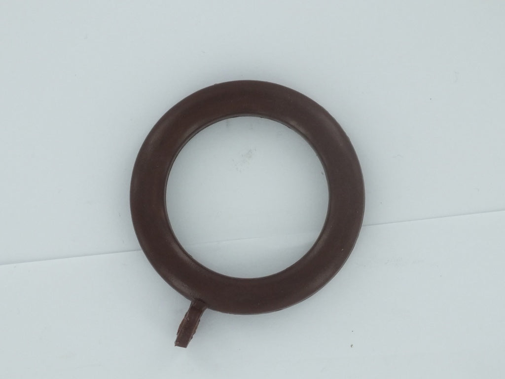 Securpak Curtain Pole Ring Brown 28mm 4 Pack