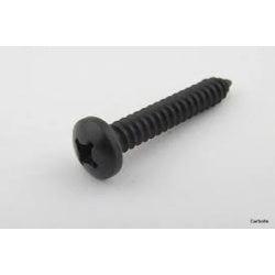 Securpak Round Head Black Screws 4x25mm 12 Pack