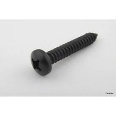 Securpak Round Head Black Screws 4x25mm 12 Pack