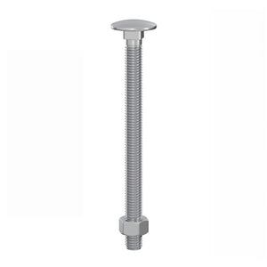 Securpak Carriage Bolts + Nuts M6x40mm 4 Pack
