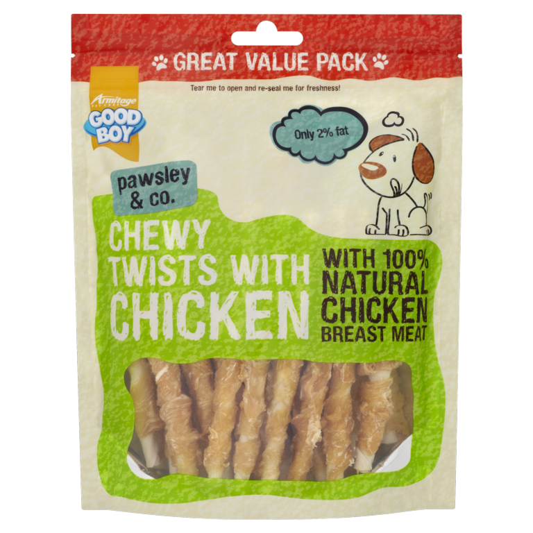 Good Boy Twists With Chicken 320g