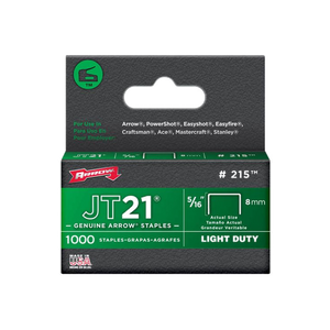 Arrow JT21/T27 Staples 8mm 5/16in (1000)