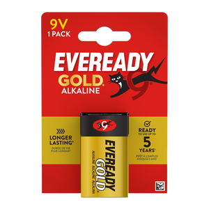 Eveready Gold 9V Battery Card of 1