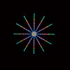 Premier Digital Round Star With 72 Coloured LEDs 60cm