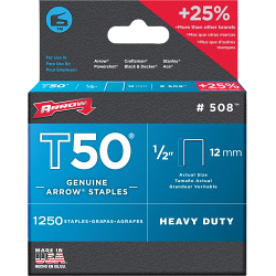 Arrow T50 Staples 12mm (1250)