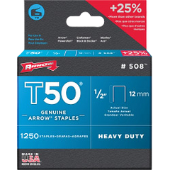 Arrow T50 Staples 12mm (1250)