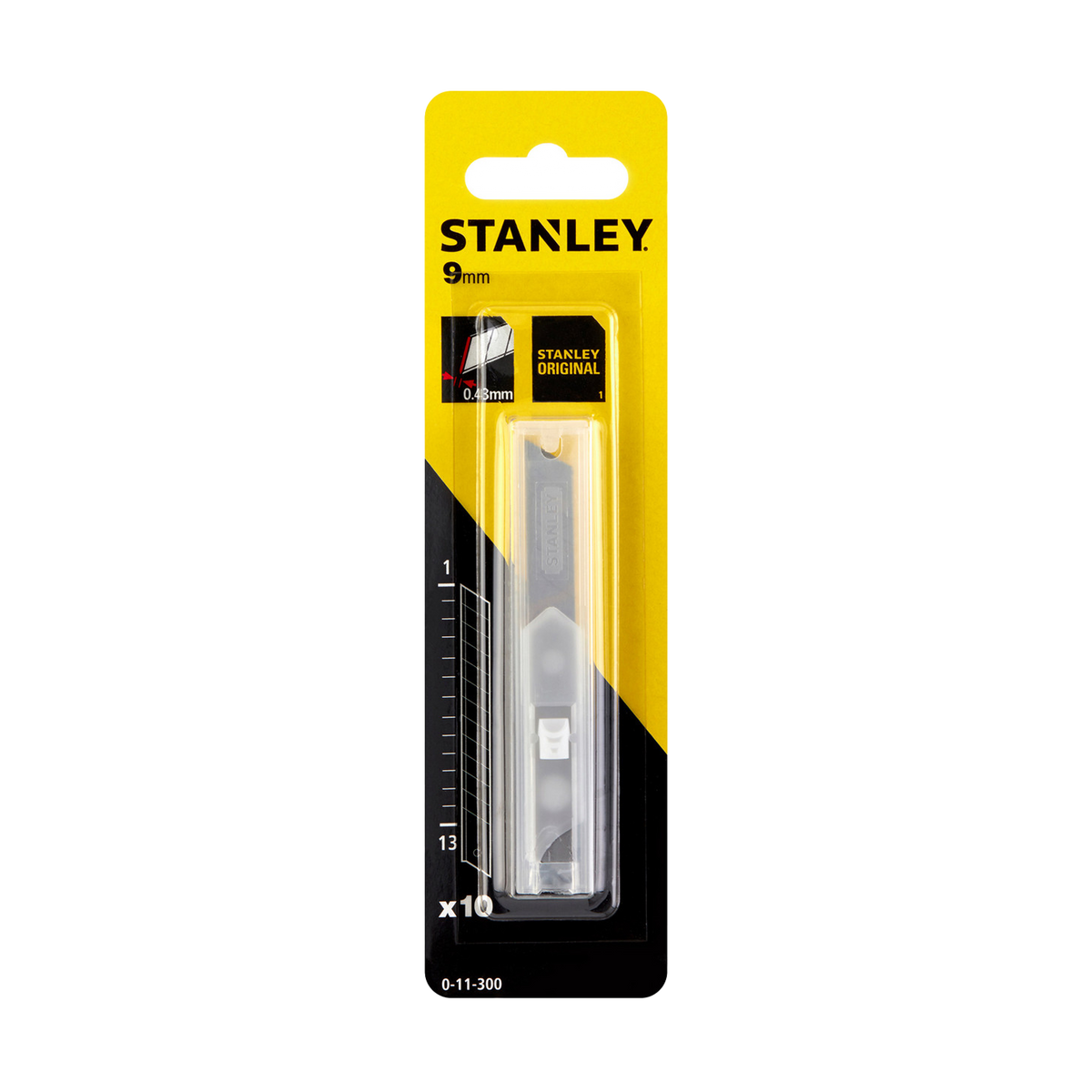 Stanley Snap Off Blades 18mm 10 Pack