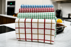 Pack of 8 Ottoman Tea Towels 100% Cotton Kitchen Dish Drying Cleaning Cloth