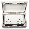 Securlec Double Outdoor Weatherproof 2 Gang Switched Socket With USB-A & USB-C IP66