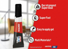 3 x 1g Loctite Mini Trio Super Glue Power Gel Waterproof Adhesive Strong Repair